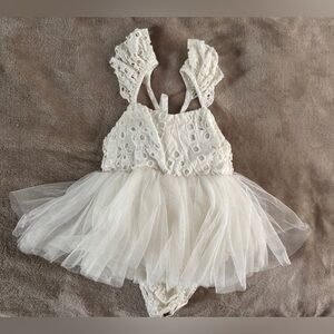 Arabella & Rose Baby Girl Eyelet Tulle Dress Size 0